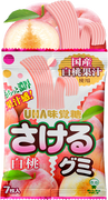 UHA Sakeru Fruit Juice Gummy (Peach Flavor) | 味覺糖 白桃味扭條軟糖 7pcs