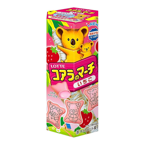 Lotte Koala Biscuit Strawberry | 樂天 熊仔餅 草莓 48g