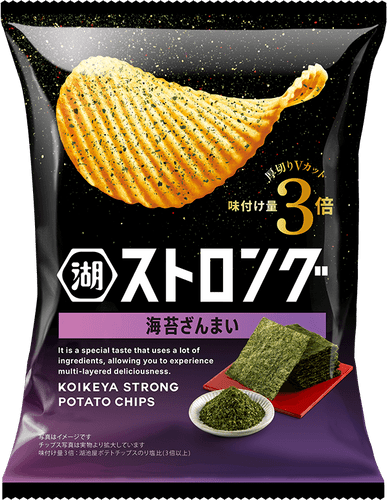 KOIKEYA Strong Potato Chips Seaweed Flavor | 湖池屋 Strong 紫菜味薯片 (袋裝) 53g