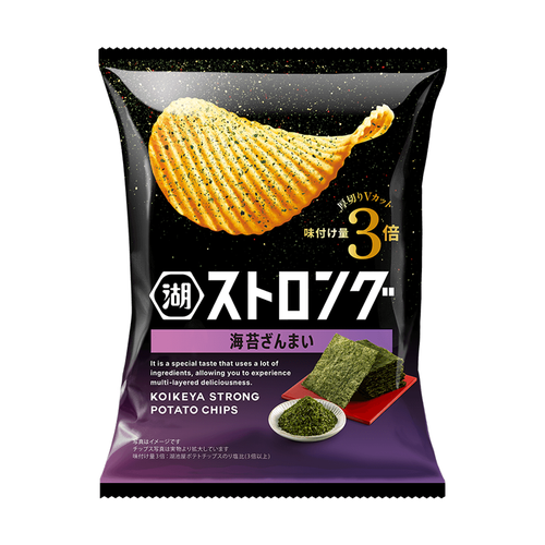 KOIKEYA Strong Potato Chips Seaweed Flavor | 湖池屋 Strong 紫菜味薯片 (袋裝) 53g