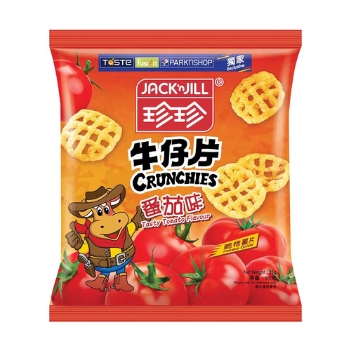 JACK'N JILL Potato Cracker Tomato Flv | 珍珍 牛仔片蕃茄味脆格薯片 35G