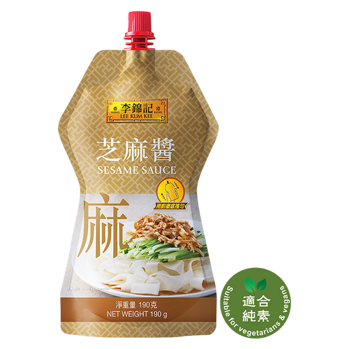 LEE KUM KEE Sesame Sauce Cheer Pack 李錦記 芝麻醬 直立唧唧裝 190G [Best Before Jul 23, 2026 ]