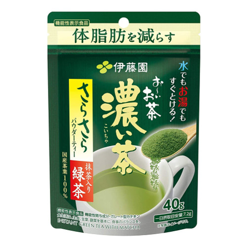 ITO EN Itoen Instant Green Tea w/ Matcha Powder | 伊藤園 濃茶 減脂濃味 即溶抹茶粉 40g