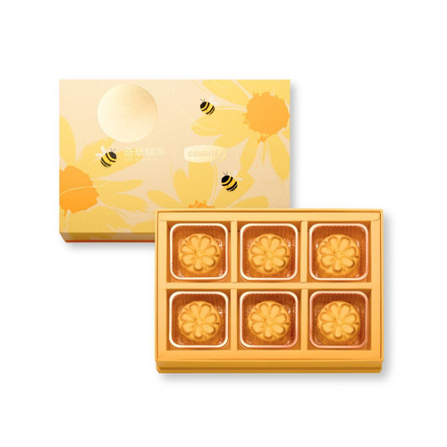 Kee Wah Mooncake Giftbox Set Comvita™ Manuka Honey Custard | 奇華 x 康維他™ 麥蘆卡蜂蜜軟心奶皇月餅禮盒