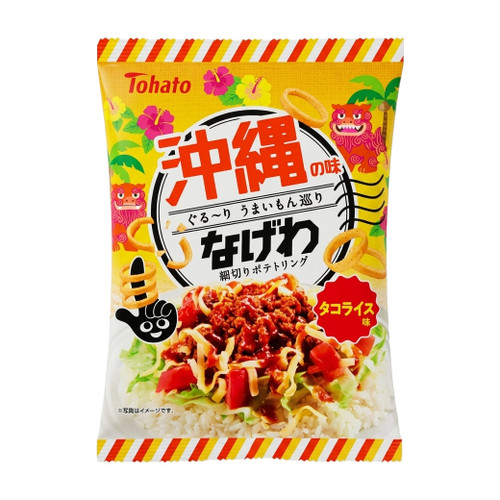 Tohato Nagewa Potato Snack Okinawa Taco Rice | 桃哈多 薯圈 沖繩塔可風味 51g