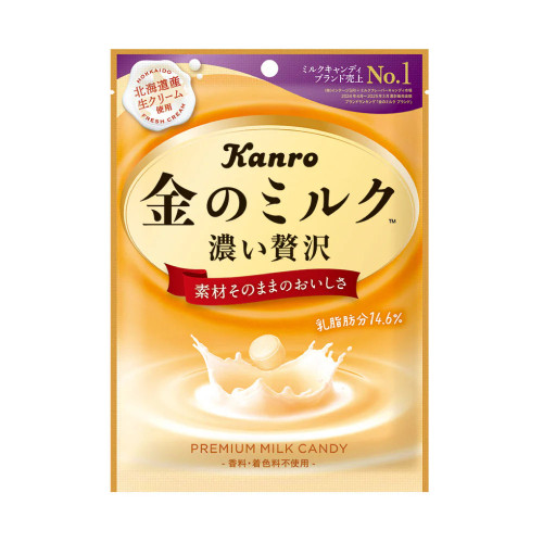 KANRO Kin no Milk Candy | 甘樂 金之牛奶糖 76g