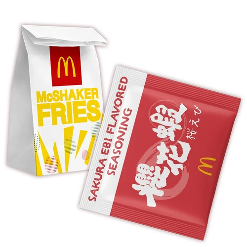 Mcdonald Shake Shake Powder in Sakura Ebi Flv | 麥當勞 薯條粉 櫻花蝦味