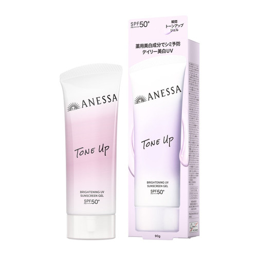 SHISEIDO ANESSA Tone Up Brightening UV Sunsscreen Gel | 安耐曬 亮白調色日常防曬 美白UV水凝乳凝膠 90g SPF50+ PA++++