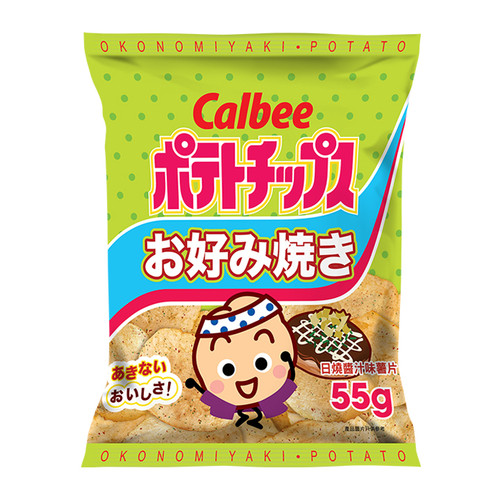 CALBEE - Potato Chips Okonomiyaki Flavor | 卡樂B 日燒薯片 55G