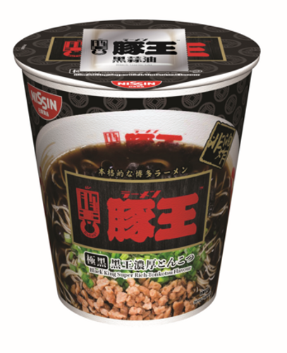 NISSIN Black King Super Rich Tonkotsu Flavor Instant Noodle | 日清 豚王黑王 濃厚豬骨湯味即食麵(杯麵) 81g