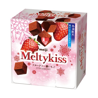 MEIJI Meltykiss Chocolate Fruity Strawberry Flavor | 明治 雪吻朱古力 士多啤梨味 53g