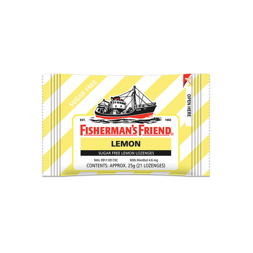 FISHERMAN'S FRIEND Lozenges Sugar Free Lemon 漁夫之寶 潤喉糖 無糖 檸檬味 25g