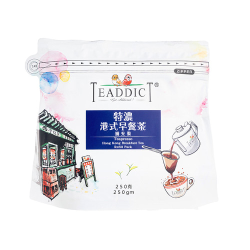 Teaddict HK Breakfast Tea Refill Pack (Teabase) 自家茶坊 港式早餐茶 補充裝 特濃奶茶茶膽 250g