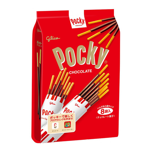 GLICO Pocky Chocolate | 固力果 日版百力滋 朱古力味 家庭裝 8packs