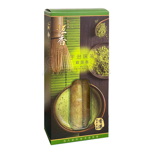 Hang Heung Egg Roll Uji Matcha 恆香 宇治抹茶蜂巢雞蛋卷 6pcs