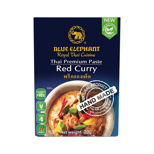 Blue Elephant Red Curry paste 泰國藍象 正宗泰式風味 紅咖哩醬包  70g