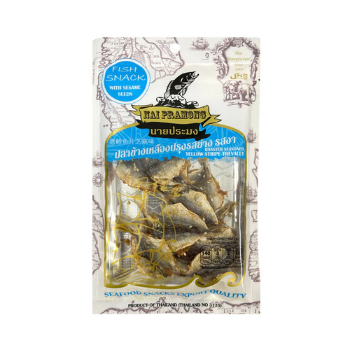 Nai Pramong Dried Yellow Stripe Trevally 泰國芝麻烤鰺魚片 40g