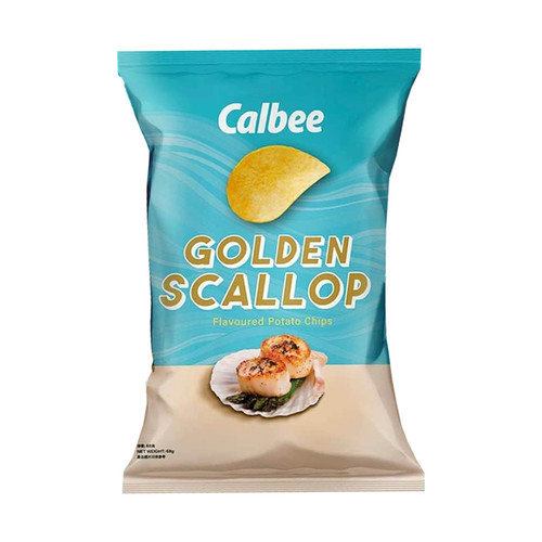 CALBEE - Potato Chips Golden Scallop Flavor |卡樂B 黃金帆立貝薯片 68G