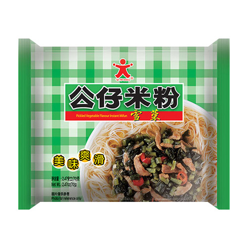 DOLL Instant Mifun Pickled Vegetable and Pork Flavor | 公仔 米粉雪菜肉絲味 (包裝)70g