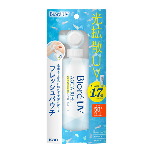 BIORE UV Aqua Rich Light Up Essence Sunscreen | 碧柔 UV 亮彩精華防曬乳 SPF50+ PA++++ 120g（環保軟管袋裝）