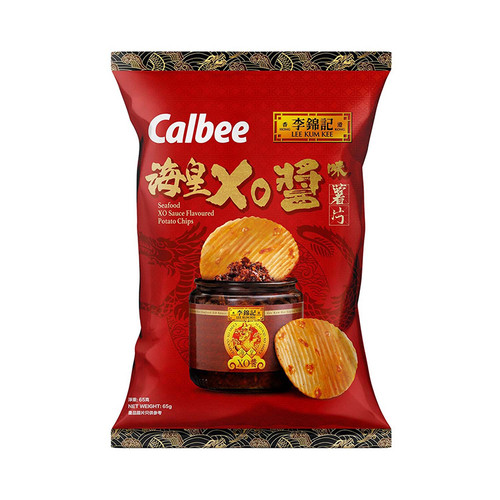 CALBEE Potato Chips Seafood XO Sauce Flavor 卡樂B 李錦記海皇XO醬味薯片 65G