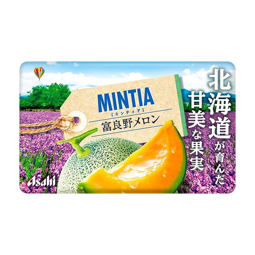 ASAHI Mintia Sugar Free Candy Melon 朝日 富良野蜜瓜薄荷糖 50 tabs
