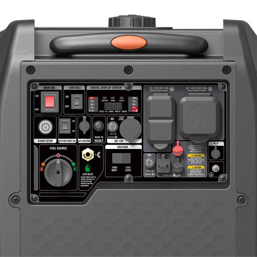 7250 Watt Digital Inverter Hybrid Portable Generator, Dual Fuel Capability (Gas/LPG), 6.5hrs 50% Load Run Time, CETL, ETL Certified For Canada/US, EPA Emissions Compliance, TMG-GDI70 TMG Industrial