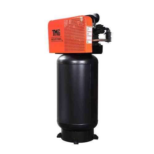 80 Gal 7.5 HP Stationary Electric Air Compressor, 230V 1Ø, 175 PSI, Vertical Tank TMG Industrial