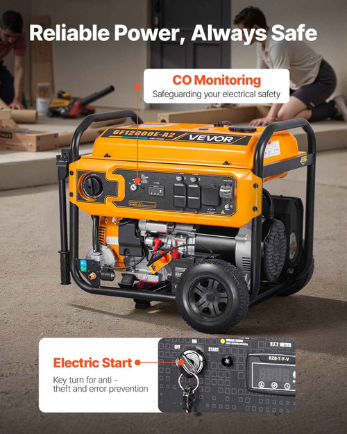 VEVOR 13,500W Tri-Fuel Portable Generator Electric Start Vevor