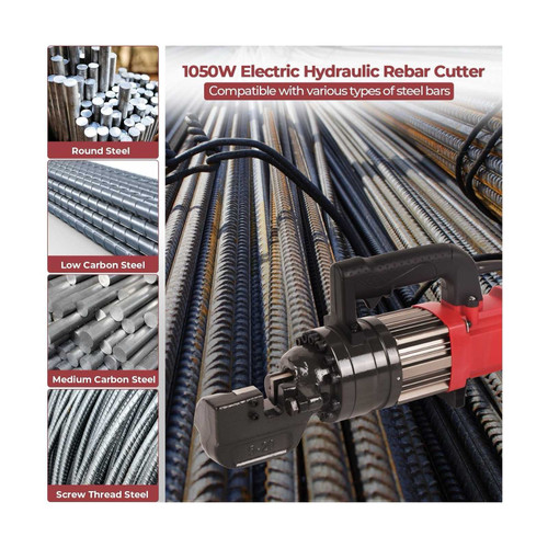 Rebar Cutter - Hydraulic - (3/4") #6 Capacity Durvy Supply