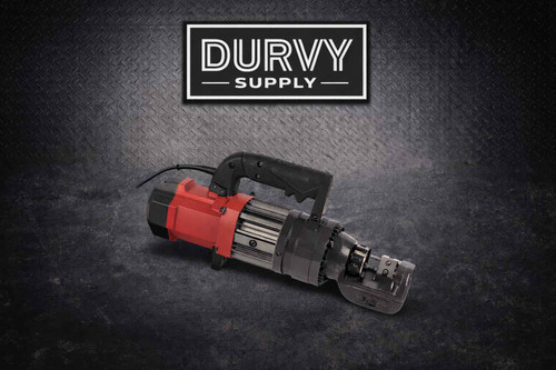 Electric Rebar Cutter — 1050W, 3/4" (#6) Capacity. 3.5s Cut Time, Model 22PH005163 Durvy Supply