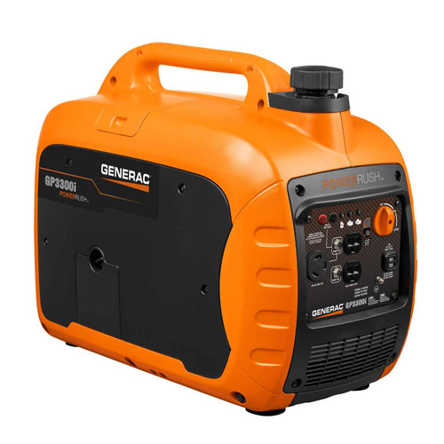 3300W Portable Inverter Generator - Quiet Gas Powered 20A. 60lbs. Generac