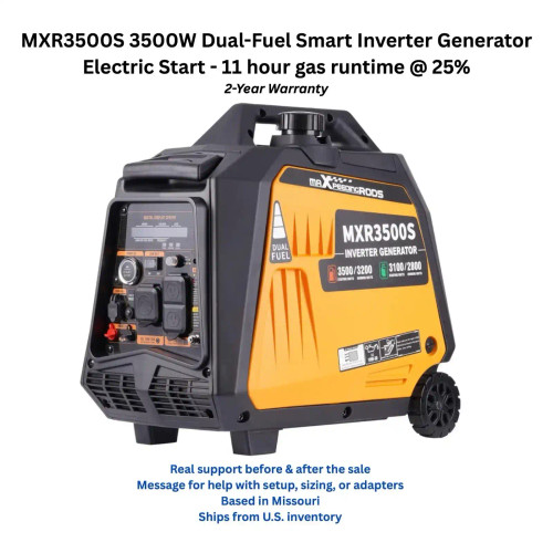 MXR3500S Quiet Inverter Generator 3500W Remote Start MXR (MaXpeedingRods)