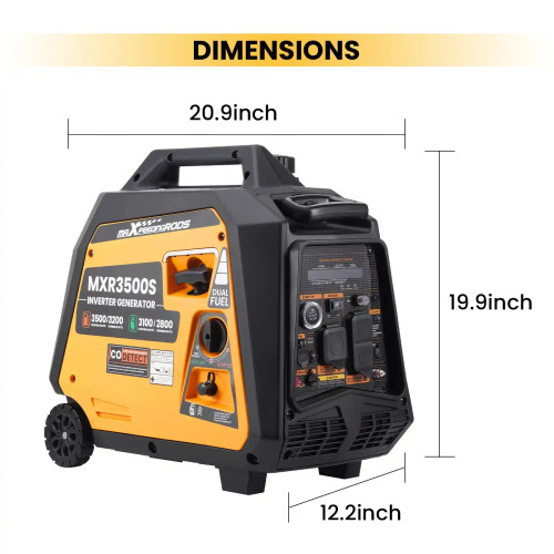 MXR3500S Quiet Inverter Generator 3500W Remote Start MXR (MaXpeedingRods)