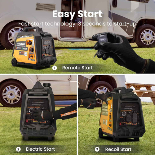 MXR3500S Quiet Inverter Generator 3500W Remote Start MXR (MaXpeedingRods)