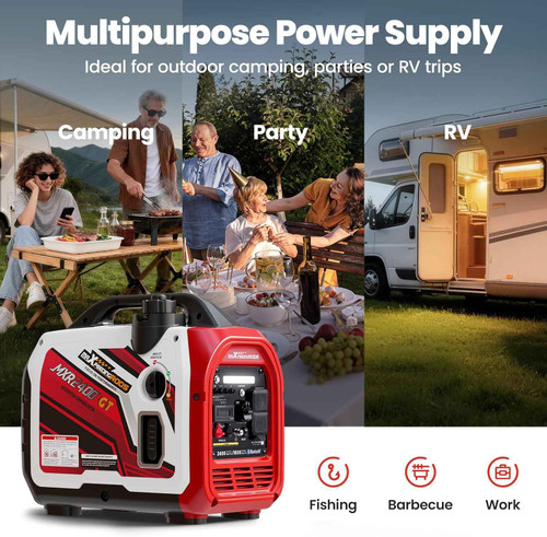 MXR2400GT 2400W Portable Inverter Generator – Quiet Power for RV, Camping & Backup MXR (MaXpeedingRods)