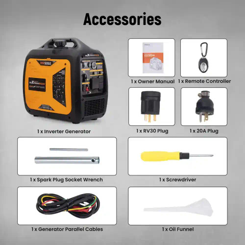 MXR5000IE 5000W Electric-Start Inverter Generator - Remote Start MXR (MaXpeedingRods)