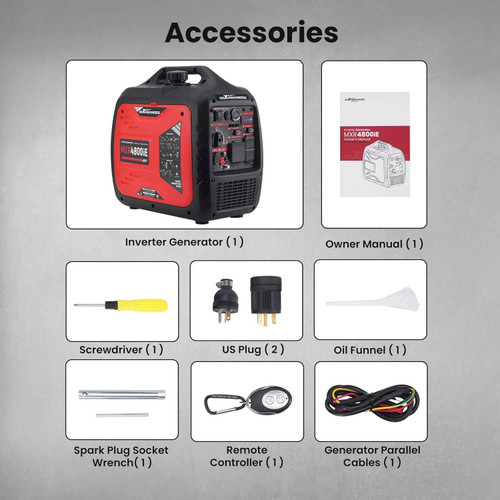 MXR4800IE 4800W Inverter Generator - Remote Start MXR (MaXpeedingRods)