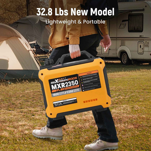 Maxpeedingrods Ultralight 2350W Portable Generator with Gasoline Inverter, Quiet Home RV Power Supply MXR (MaXpeedingRods)