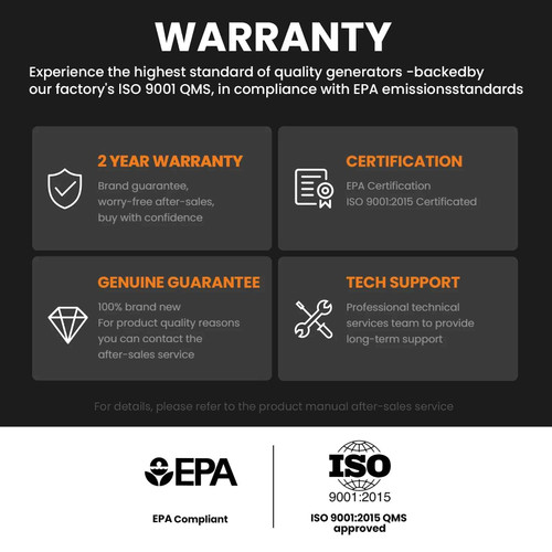 Maxpeedingrods Ultralight 2350W Portable Generator with Gasoline Inverter, Quiet Home RV Power Supply MXR (MaXpeedingRods)