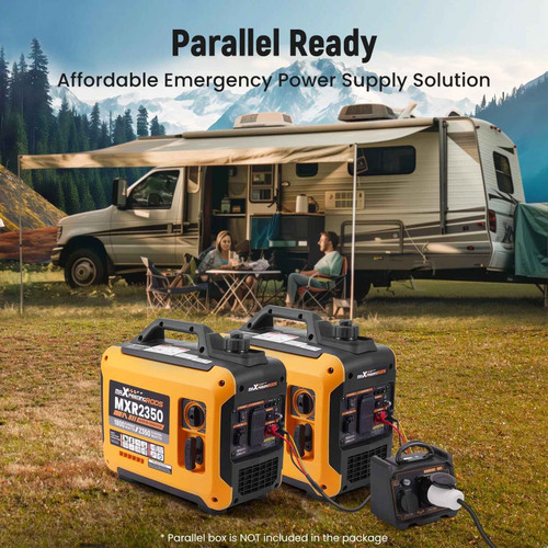 Maxpeedingrods Ultralight 2350W Portable Generator with Gasoline Inverter, Quiet Home RV Power Supply MXR (MaXpeedingRods)
