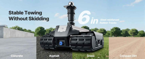 Electric Trailer Mover, 9000 lbs Max Towing Capacity, Remote-Controlled Trailer Mover with 328 ft Wireless Range, Motorised Camper Trolley Kit Fits for Camper RV Caravan Boat Trailer Jack Vevor