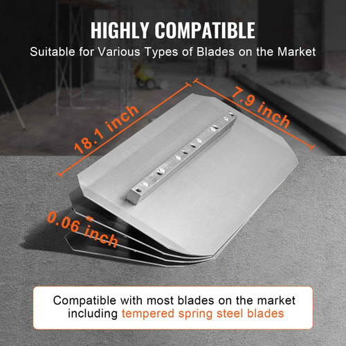 Power Trowel, 46' Walk-Behind Cement Trowel with Float Pan, 14HP Gas-Powered Smooth Concrete Surface Finisher, Heavy Duty Commercial Screed Concrete Cement with Finishing Blade Durvy Supply