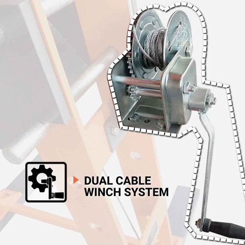 75 Ton Capacity Hydraulic Shop Press, Heavy Duty Pressing, Fully Welded H-Frame, Air & Manual Dual Operation, TMG-SP75 TMG Industrial