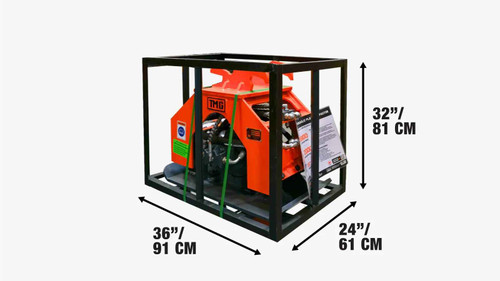 8,800-lbf Hydraulic Plate Compactor, 2-4 Ton Excavator Weight, 19" Compact Capacity, TMG-ECP21 TMG Industrial