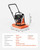 Plate Compactor 7.0 HP Engine 432 sq. in Plate 5400 RPM Ground Compactor Rammer Vevor