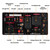 MXR6000GT control panel diagram with CO alarm, digital display, fuel switch and outlet labels