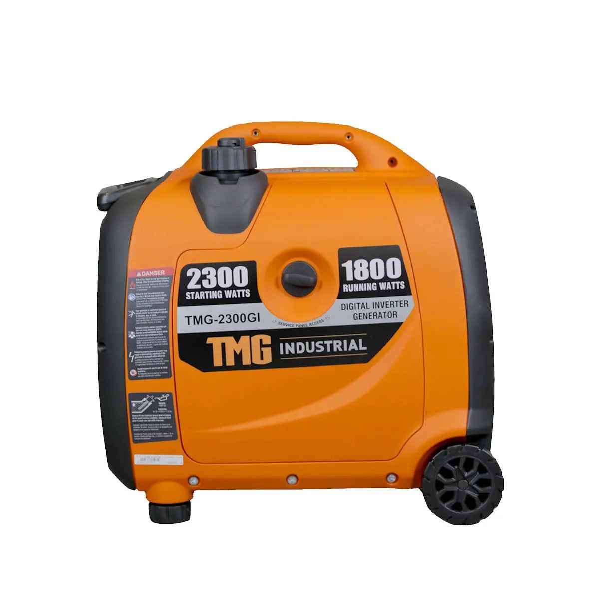 2300 Watt Digital Inverter Gasoline Generator, 79 cc OHV Engine, 6.5 Hour Run Time, 120/240 VAC, Telescopic Pull Handle, Parallel Cable Kit, TMG-2300GI TMG Industrial