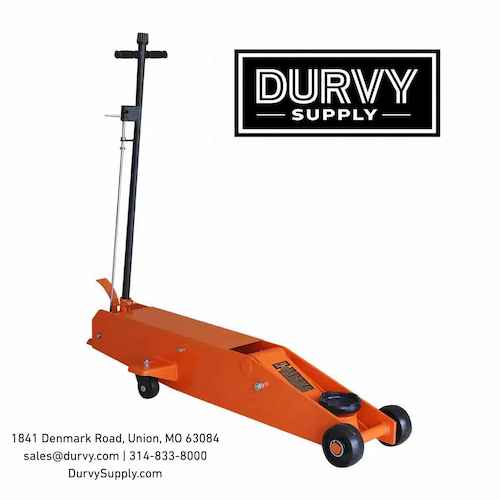 10 Ton Long Reach Chassis Service Jack — 22,000 lb, 6.5" Min Height, 22" Lift TMG Industrial