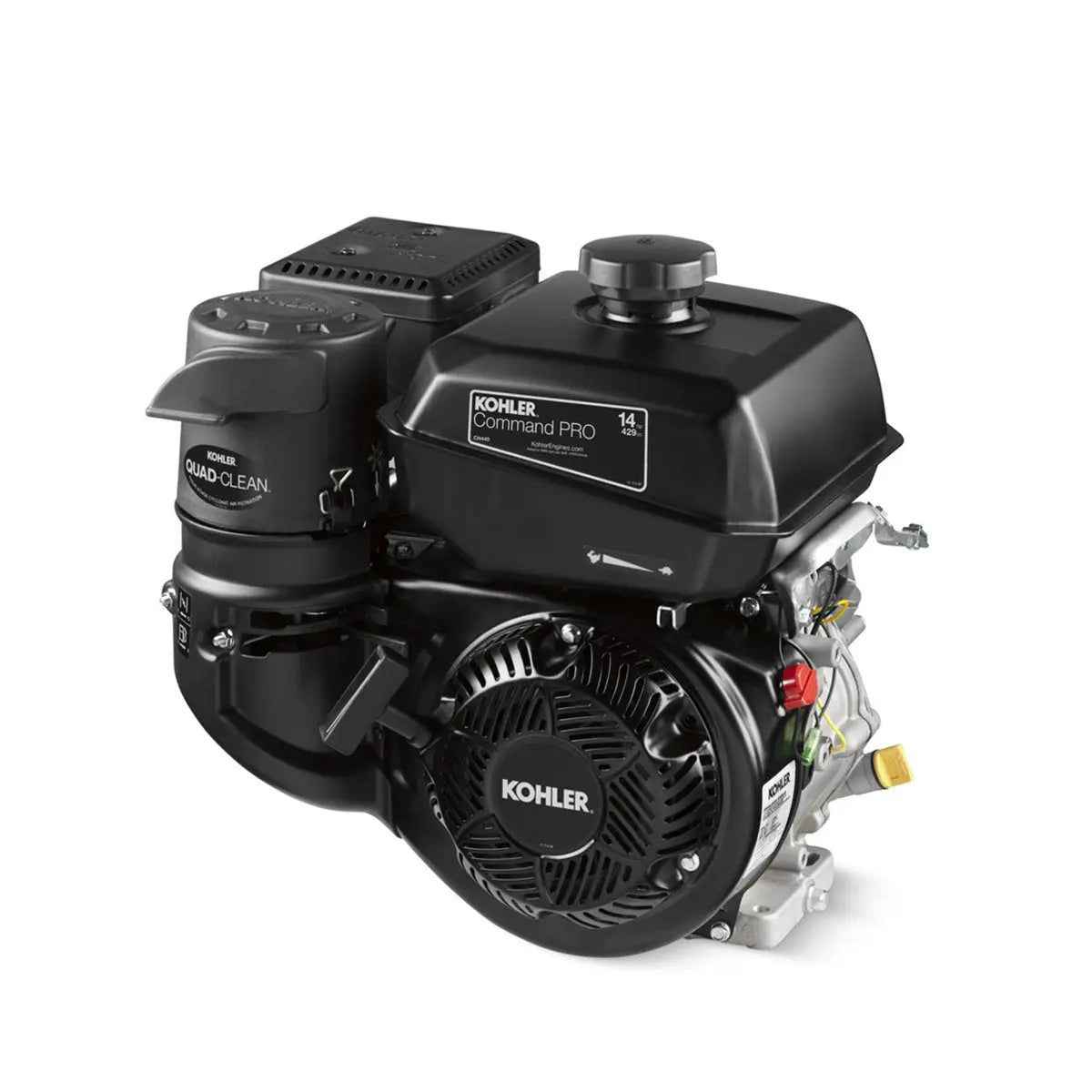 Kohler 14 HP Gasoline Engine, CH440 Command Pro Series, Quad-Clean™ Cyclonic Air Filter, Large-Capacity Fuel Tank, Kohler